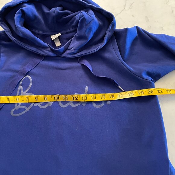 Bench Women sweatshirt hoodie size Large - Gorgeous Dark Cobalt Blue - Picture 10 of 14